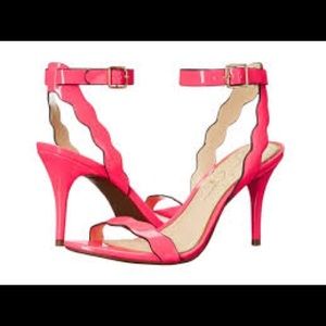 Jessica Simpson Size 8 Laser Pink high heel sandal